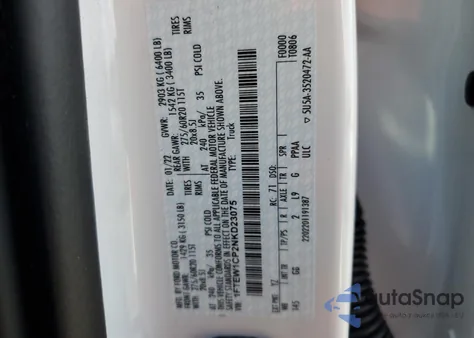 2022 Ford F150 Supercrew z USA, uszkodzony, nr VIN 1FTEW1CP2NKD23075